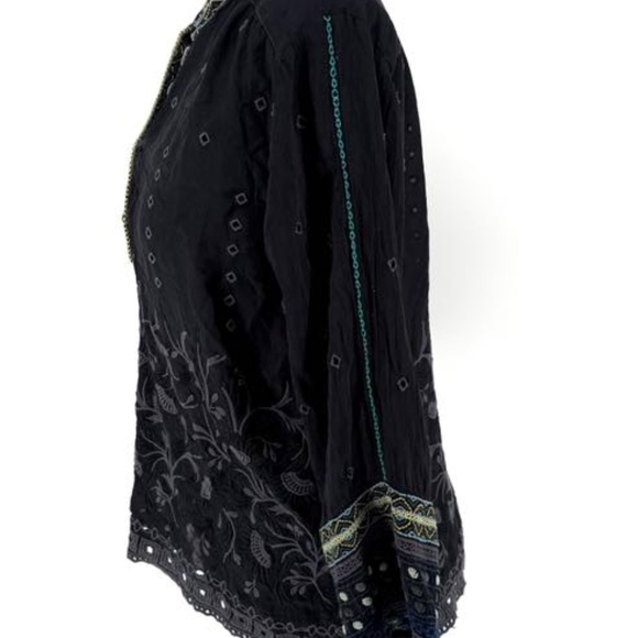 Johnny Was Black Peasant Blouse - Picture 8 of 16